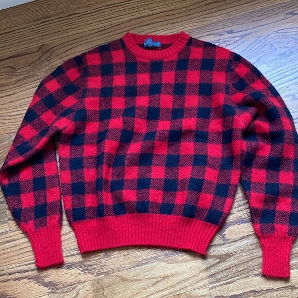 Vintage Christopher Hayes 100% Wool Crewneck Grandpa Sweater Size XL - Picture 5 of 7